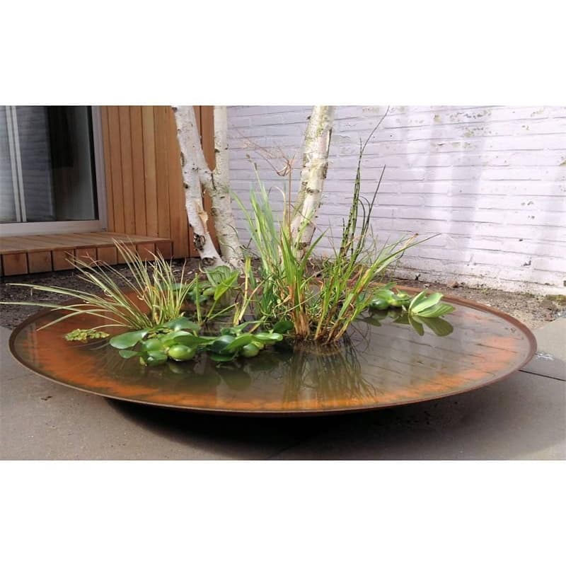 No Maintenance Backyard Corten Water Fountain Household Retail